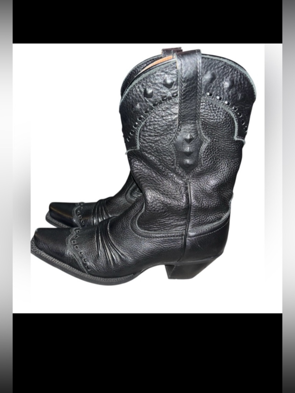 Ariat Womens Dixie Leather Cowboy Boots Size 6 Studs Mid-Calf Western